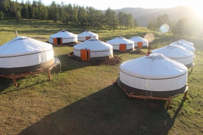 Роскошный традиционный монгол в 30 квадратных метров Юрт с высокочастотной заваркой
