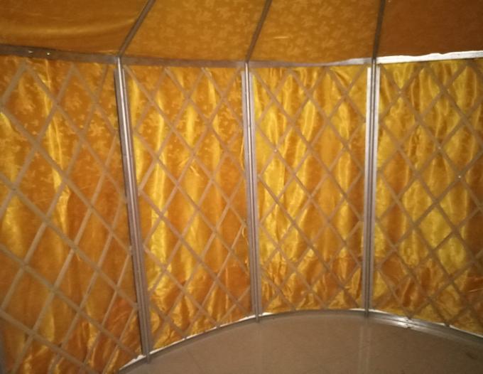 Покрашенный шатер Юрт монгола железного каркаса/круглый шатер Юрт с бамбуковой структурой
