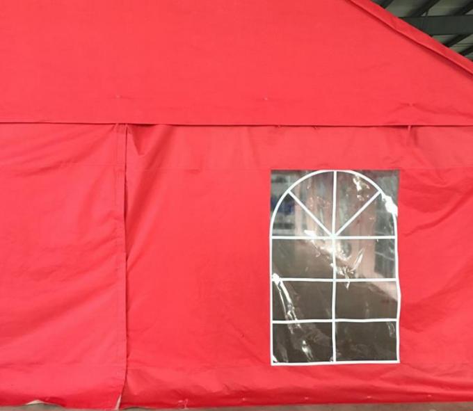 Материал брезента ПЭ шатра партии события мероприятий на свежем воздухе красный с Виндовс